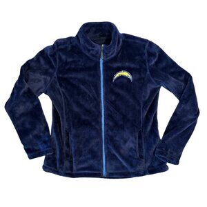 NFL Los Angeles Chargers Women’s Fleece Jacket Size S Blue Full Zip